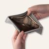 COGURE Bifold Mini-Geldbörse, Echtes Schrumpfkalbsleder, mit Scheinfach, Münzfach, Kartenschlitzen, Unisex, Inklusive Box, COPM02-Pink