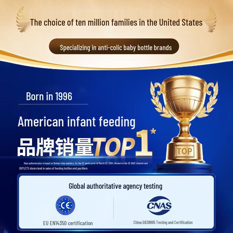 Dr. Brown's Anti-Colic Wide-Neck Glass Baby Bottle