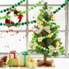 Christmas Pom Garland Christmas Decorations For Tree Indoor Home Room Decor Cute Hanging Ball Red White Green Bead Ornament String Banner