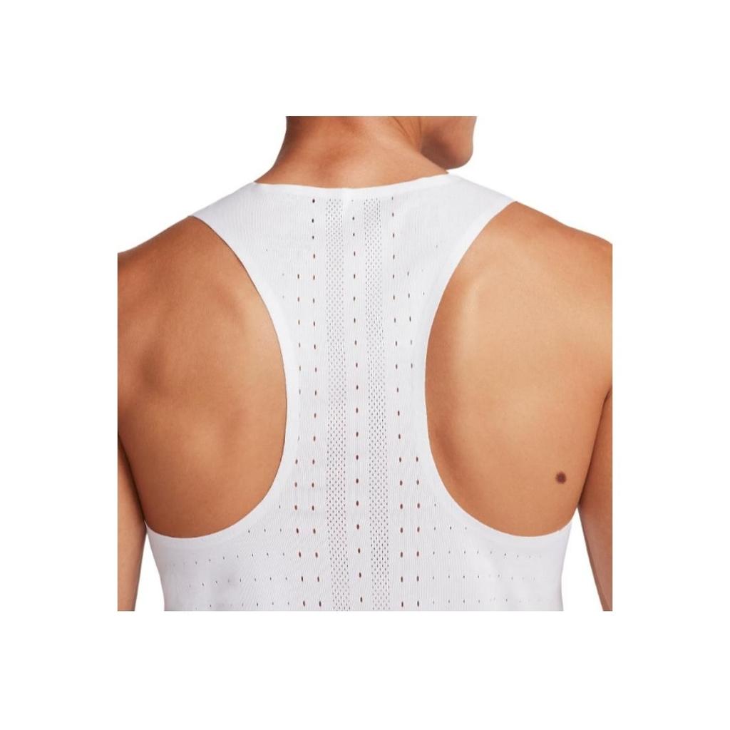 Nike Dri-FIT ADV AeroSwift Printed Crew Neck Tank Top Men Tops White FD2692-100