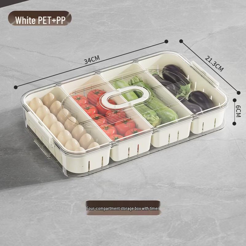 ZISIZ Refrigerator Sealed Plastic Storage Box