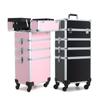 Multi-Layer Detachable Drawbar Makeup Case for Tattoo & Nail Art