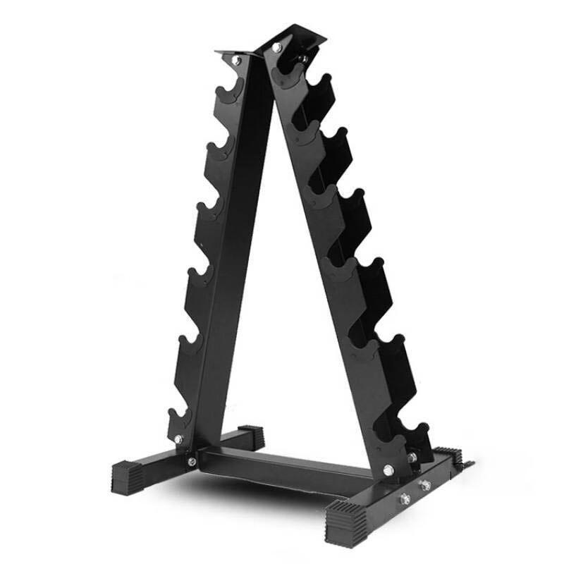 Aobeisen Dumbbell Rack & Fixed Round Dumbbell Set