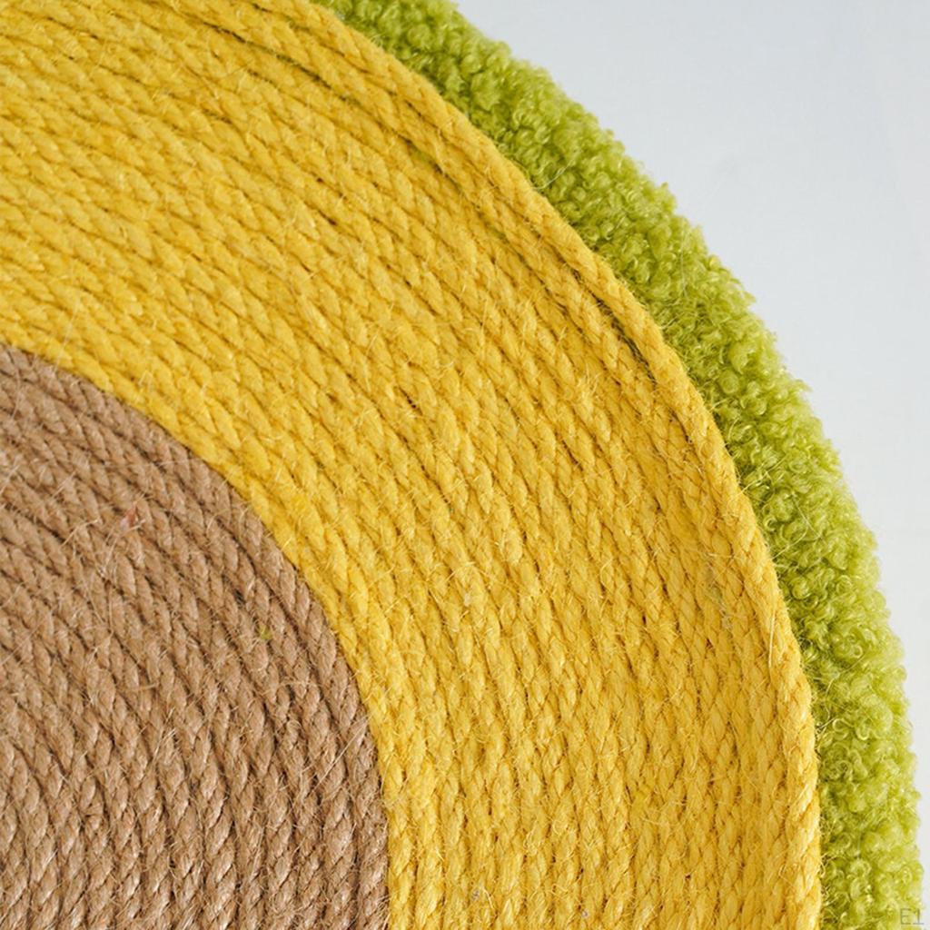 Sisal Cat Scratcher Bowl Nonslip Scratching Bed, , Sleeping Nest, Furniture Protection Durable Kitty