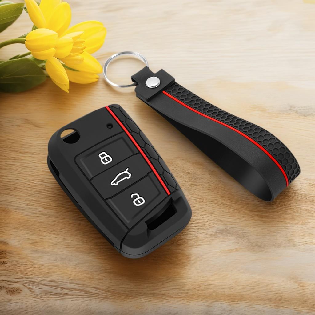 Silikonové pouzdro na klíč od auta Ochranný obal Pro VW Volkswagen Golf 7 MK7 Tiguan MK2 SEAT Ateca Leon FR 2 Ibiza Pro Škoda Octavia A7