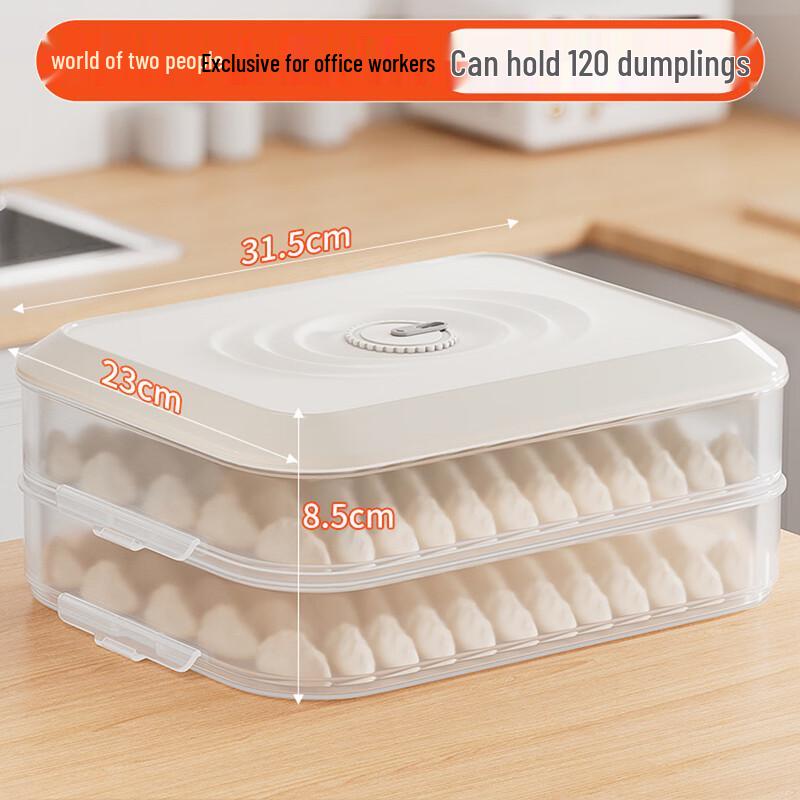Two-Layer Food Grade Dumpling Storage Box