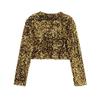 Autumn new women's clothing, stylish design, versatile casual sequins, long-sleeved short jacket