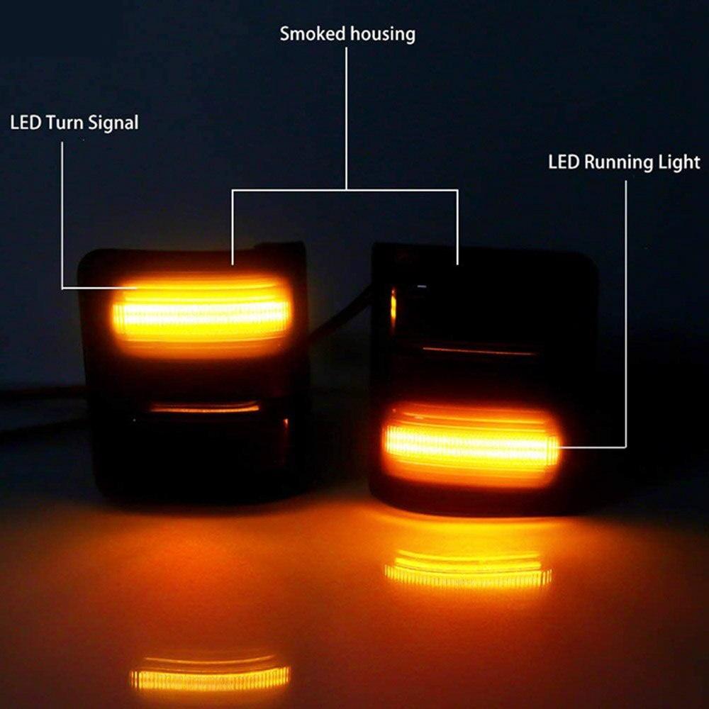 2pcs Side LED Turn Signal Light Dynamic Mirror Indicator Blinker For Ford F250 F350 F450 F550 2008-2016