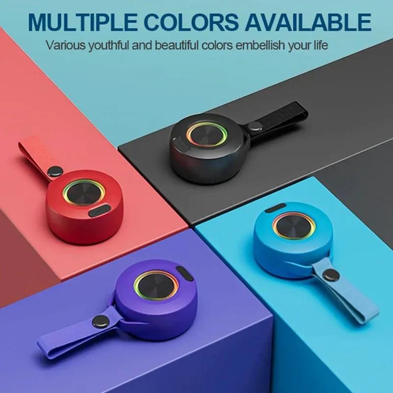 Wireless Bluetooth Speaker Sound Light Rhythm Subwoofer Stereo Music Center Hands-free Call Outdoors Waterproof Portable Mini Speakers