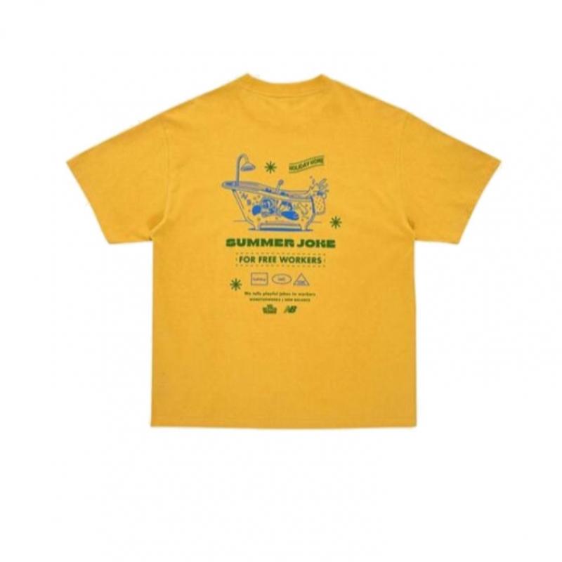 New Balance Half Club  Nbneb2l213 Ye Nb X Mbw Ii Swim Short Sleeve Tee