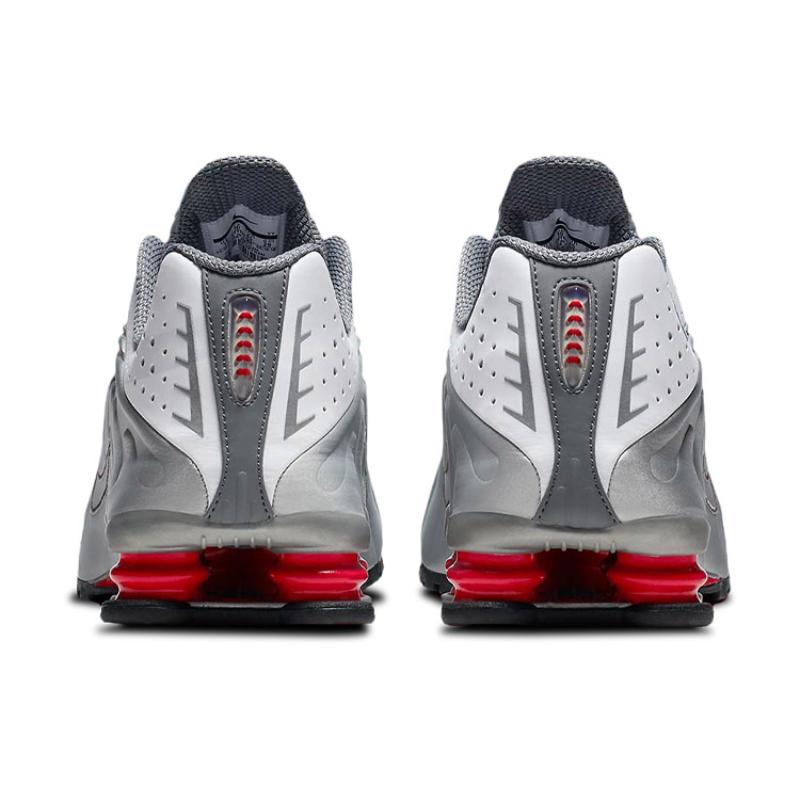 Nike Shox R4 Metallic Silver Comet Red 2018 Sneakers BV1111-100