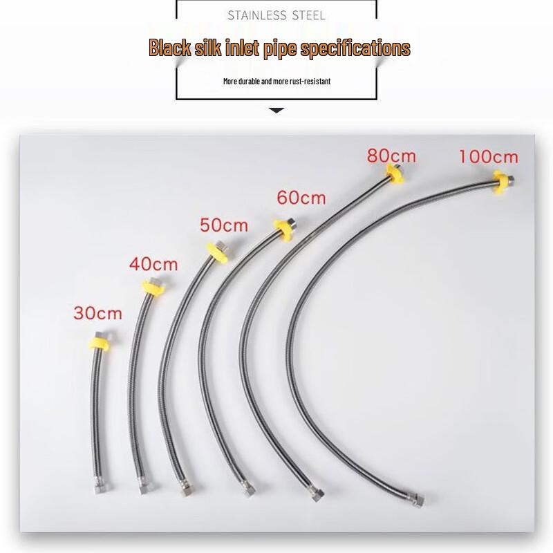 LANGZHIWEN 304 Stainless Steel Flexible Water Inlet Hose