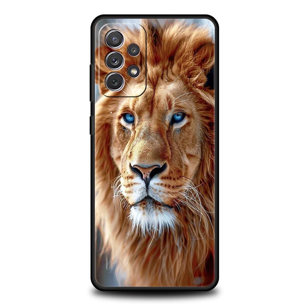 Lion King Animal Phone Case For Samsung Galaxy A17 A07 A55 A35 A25 A15 A05s A33 5G A31 A23 A21s A13 A41 A73 A53 A51 A71 Cover
