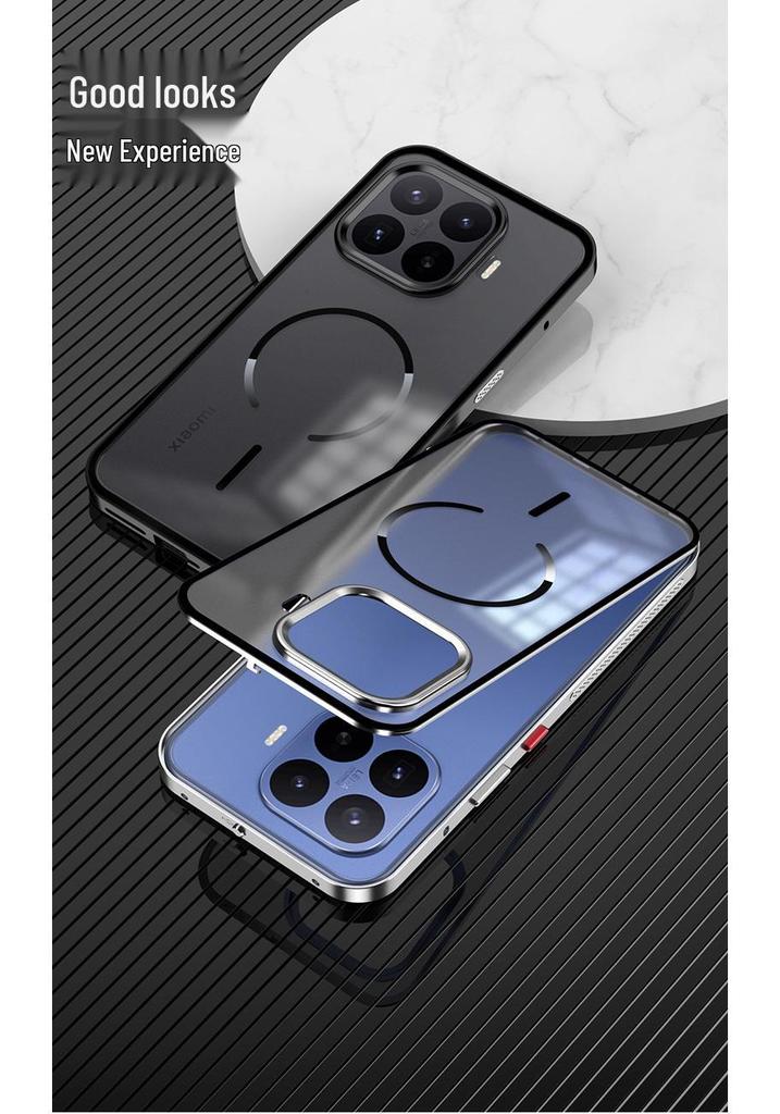 Xiaomi 17T Pro Magnetic Metal Heat Dissipation Case - Matte, Anti-Fingerprint, Snap-On Side Frame