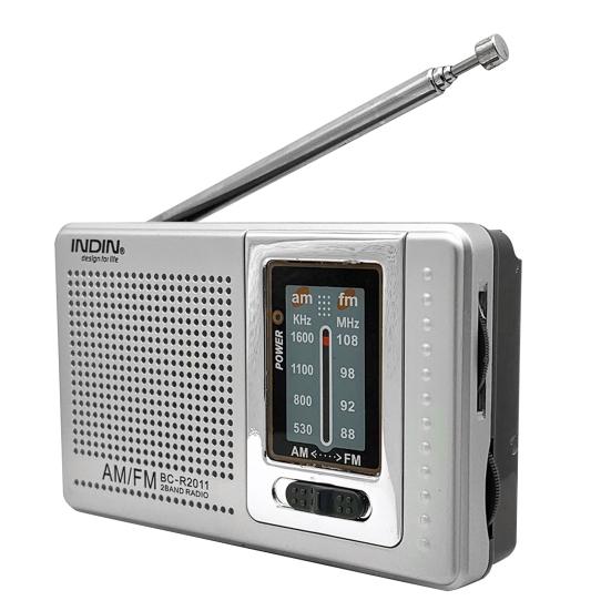 BC-R2011 FM World Receiver Telescopic Antenna Great Reception Easy to Carry Mini Portable Pocket AM FM Radio for Entertainment