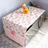 Pastoral Style Floral Plaid Prined Microwave Oven Fridge Thicken Dustproof Cover with Storage Bag