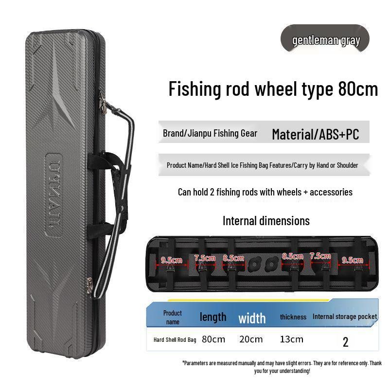 Fish Rod Bag for Raft, Lure, and Sea Fishing - No Disassembly Required, Fits Reel Line Groups, Multiple Models, Winter-Ready Storage.