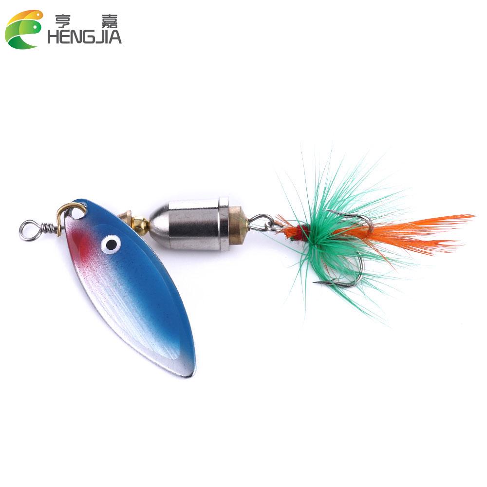 

Hengjia Road Bait Rotation 7.4g Рыболовная приманка Ложка идеально подходит для окуня форель Щука Вращающийся рыбалка