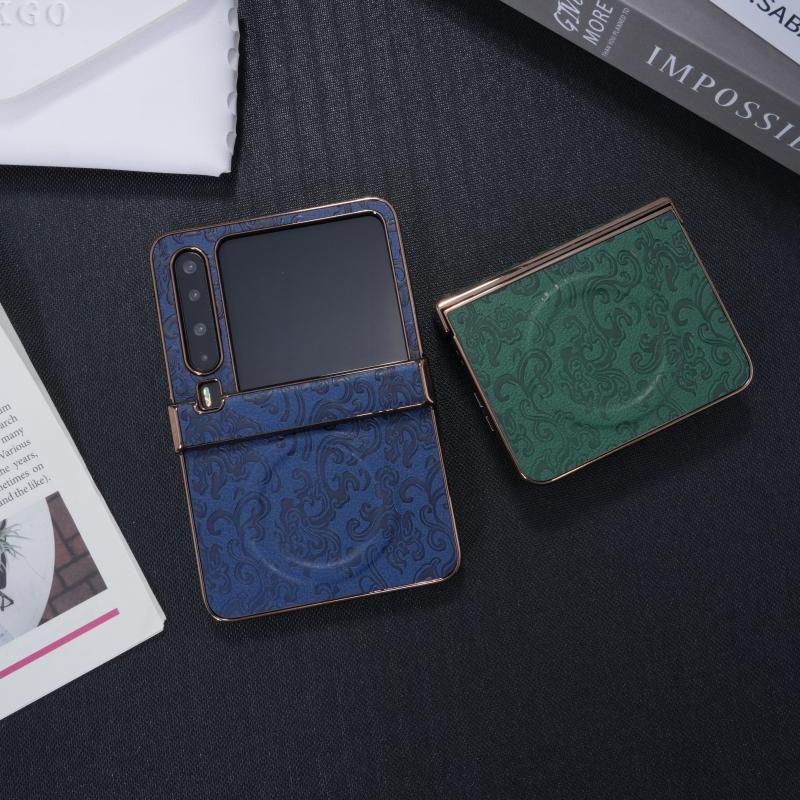 Case For Phone Yulin-003 For Huawei Pura X Electroplated Magnetic Dragon Textured Leather Anti-Fingerprint Anti-Drop Folding Phone Case
