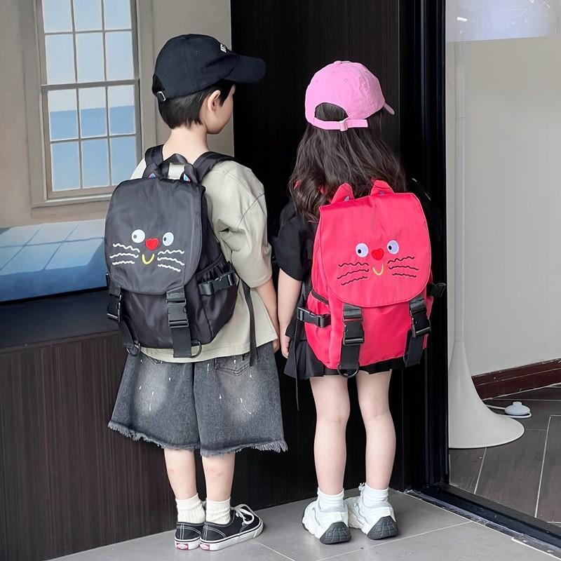 Adorable Cartoon Cat Backpack For Kids With Large Capacity And Breathable Fabric