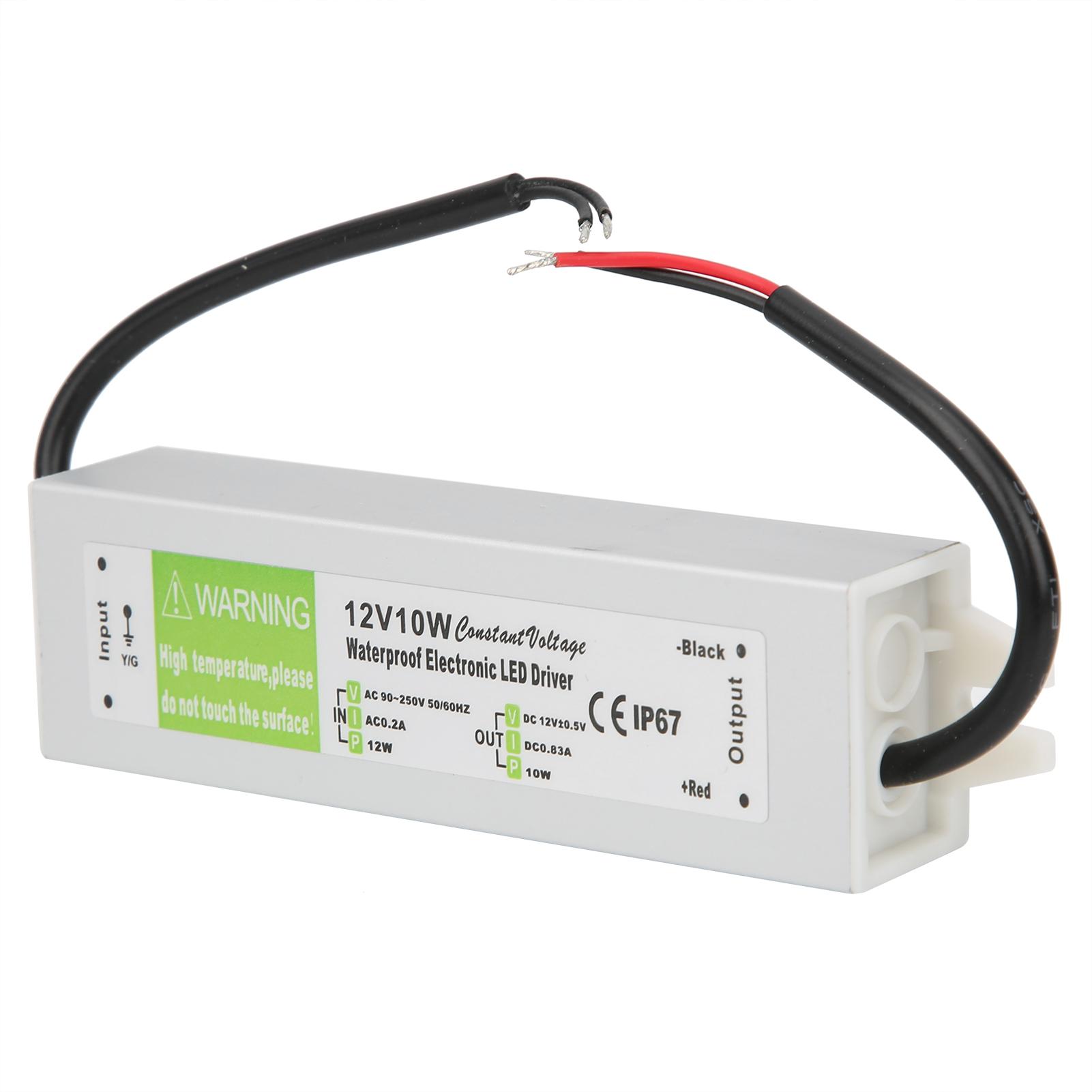 

10 Вт Профессиональный Водонепроницаемый Электронный Светодиодный Драйвер Питания AC90 250 В (50 60 Гц)