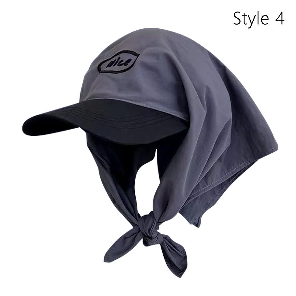 Quick Drying Headscarf Caps UV Neck Protection Peaked Cap Sun Hat for Women Spring and Summer