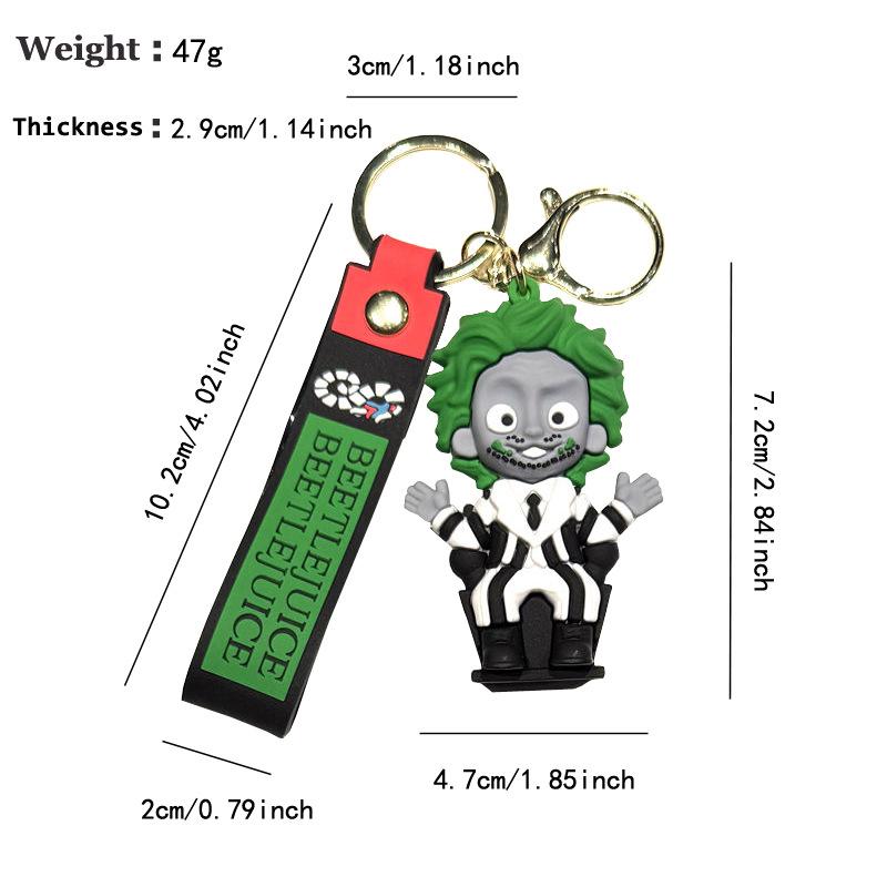 Creative Cartoon Underworld Archmage Keychain Halloween Pendant Couple Cute Car Key Chain Bag Pendant