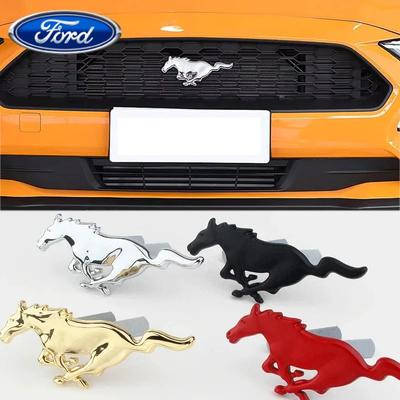 Adesivo per Auto Ford 15,5x6 CM Adesivo Emblema per Ford Focus Mondeo Shelby GT350 Lega di Zinco Griglia Cofano Anteriore Auto Badge Carrozzeria Cavallo D