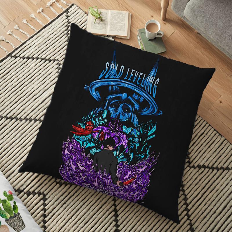 Solo Leveling Pillow Case Sung Jin Woo Sofa Decorative Home