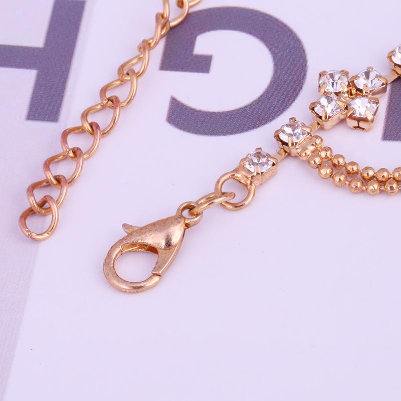 European & American Fashion Rhinestone Tassel Anklet