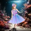 Carnival Party Princess Dress Pastel Flowers Mermaid Costume Mermaid Cosplay Dress  Birthday