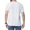 European Sizes Tee Tops Summer Men's Fashion Print Short Sleeve T-Shirt Crew Neck Casual Regular Fit For Men