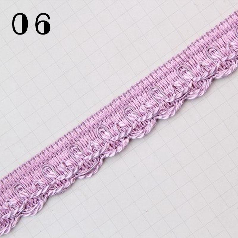16.5 Meter 2.5cm Braid Lace Trim Edge Curtain Sofa Clothes Decor Lace Ribbon Polyester Furniture Upholstery DIY Crafts