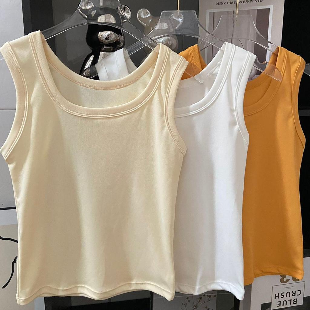 Klein bretelvest dames buitenkleding basis binnenhoes borst brede schouderband yogatop Amerikaans vest zonder borstkussen