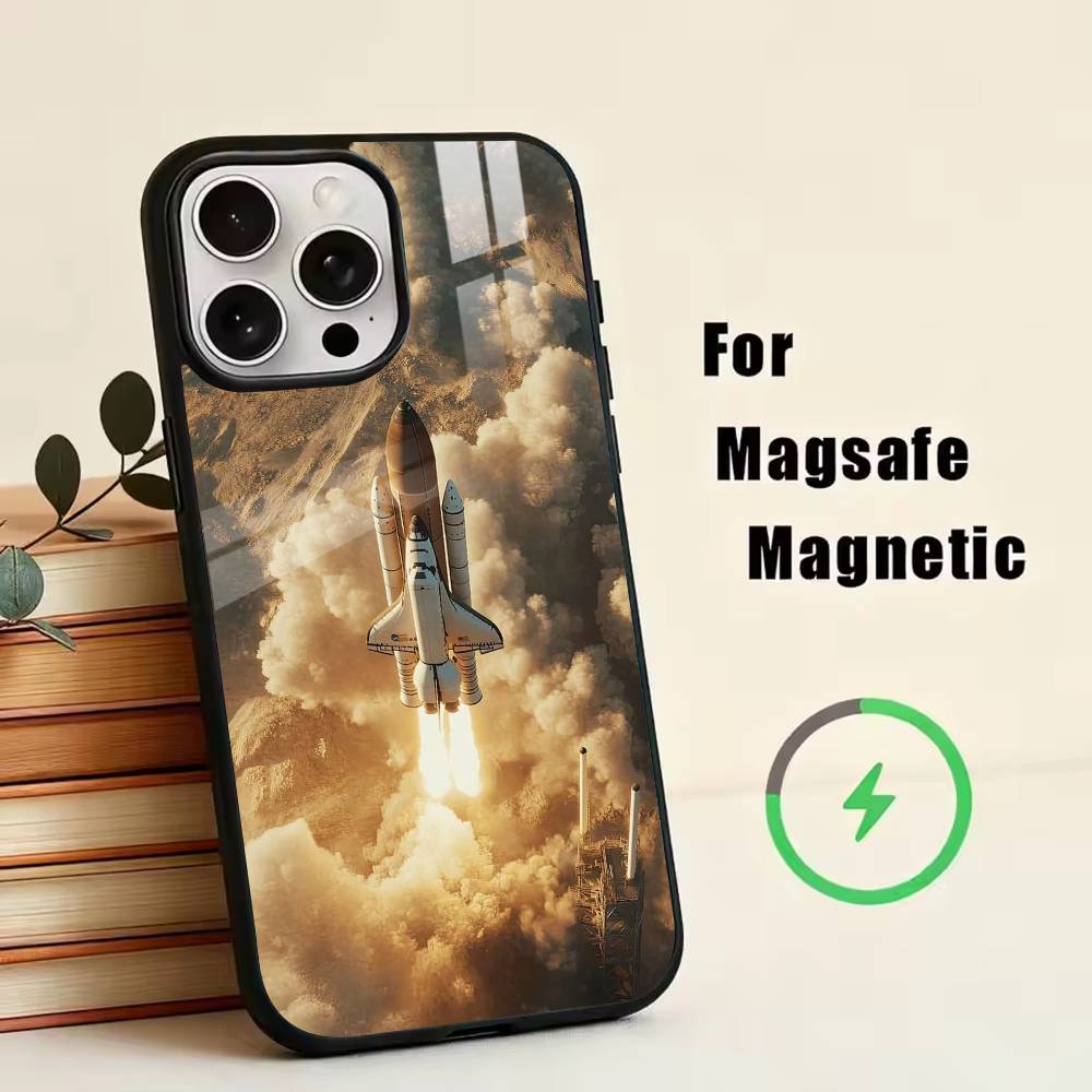 Space Shuttle Orbiter Vehicle  Phone Case For iPhone17,16,15,14,13,12,11 Plus,Pro Magnetic with Magsafe Wireless Charging iPhone17Air