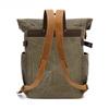 Outdoor Backpack Leisure Travel Bag Men's Oil Waxed Shoulder Canvas Laptop Bag