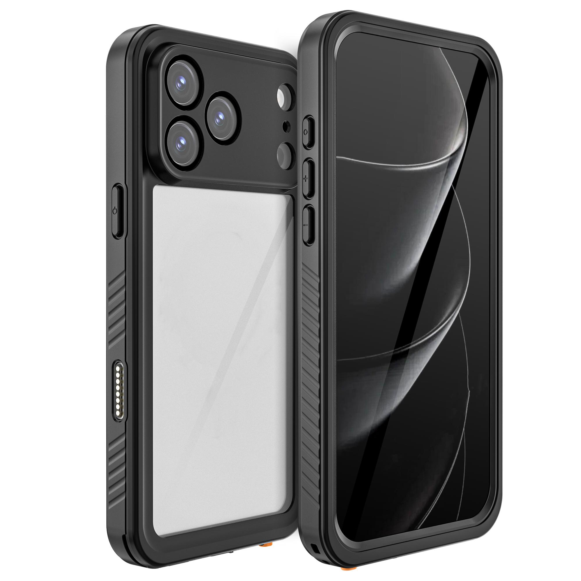 

Водонепроницаемый чехол Shellbox IP68 с защитой от падений для IPhone 17 Promax/17Air/17 Прочный защитный чехол для повышенной безопасности устройства iPhone17 чёрный