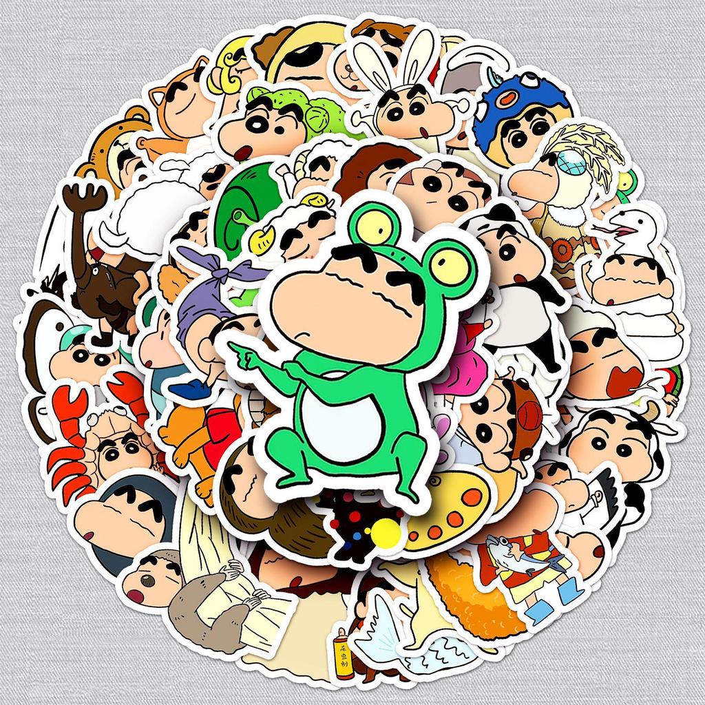 Crayon Shin-chan Dress-up Series: 50 Graffiti Stickers - Cute Japanese Cartoon Phone & Journal Decor