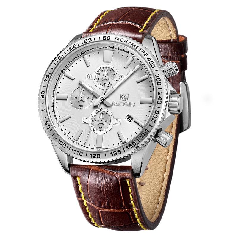 () Men'S Watch Three-Eye Chronograph Waterproof Luminous Sports Watch Watch 3001G