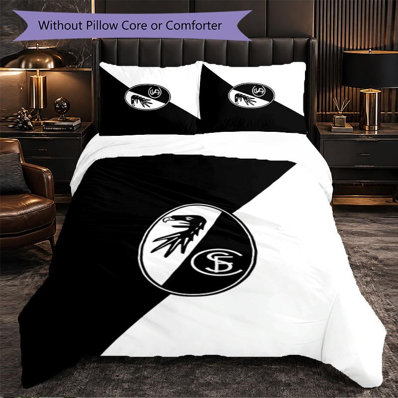 SC Freiburg FC Themed Bedding 3Pcs Duvet Cover Set Decorative Bed Linen For Teen Room Home Decoration