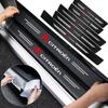 1/4/5Pcs New Leather Carbon Fiber Car Door Sill Threshold Protector Stickers For C4 C3 C5 C1 C2 Berlingo Celysee Cactus