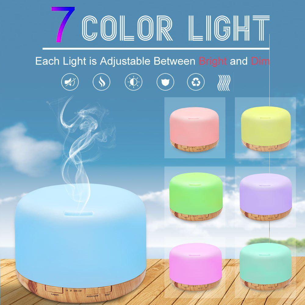 MUJI 500ML Wood Grain Aroma Diffuser & Air Purifier - 5V USB Humidifier for Home