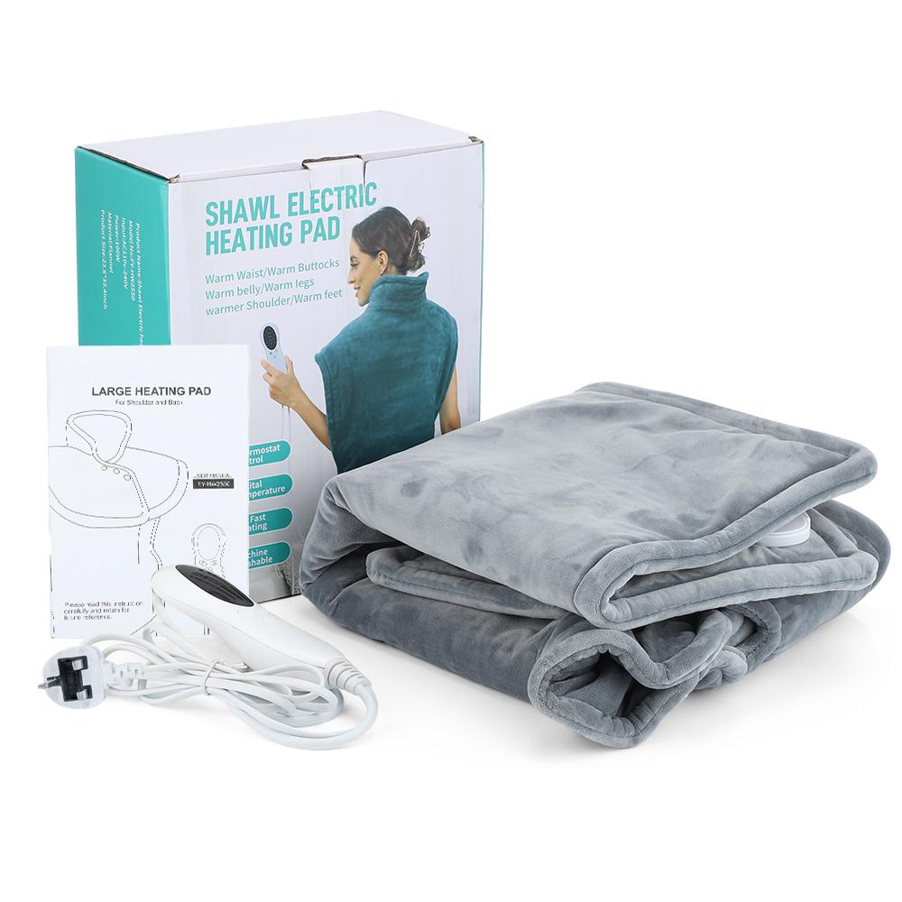 Electric Heated Shawl 60*90cm 3 Level Hot Compress Constant Temperature Winter Neck Back Abdomen Leg Waist Keep Warm Home Office