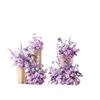Фиолетовая цветочная композиция: Подвесные цветочные колонны для витрин магазинов и декоративных сцен