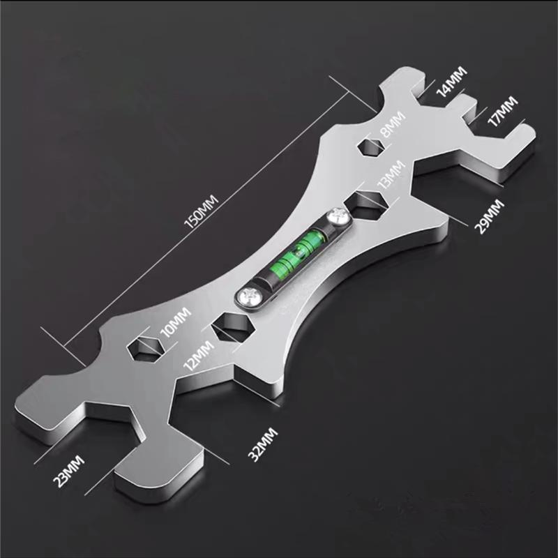 Multifunctional Universal Repair Wrench Set Bend Angle Leveling for Shower Faucet Installation Bathroom Maintenance 9mm 12mm 14mm 17mm 23mm 30mm