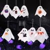 8Pcs Felt Hanging Ghost Ornaments Soft Felt Ghost Pendants Halloween