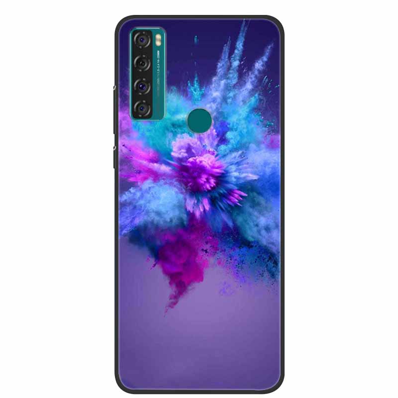 Case For TCL 20 SE Luxury Silicone TPU Soft Phone Cover For TCL 20 SE Case T671H 6.82" Funda Animal Capa Cute Shockproof Coque