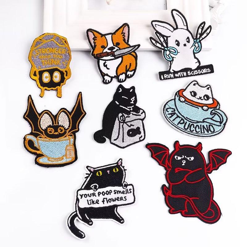 

8 шт./упак. Термоклеевые нашивки для одежды Термоклеевые нашивки на одежду