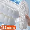 4D-sportsulor Mjuka Andas Högelasticitet Ortopedisk stötdämpning Löparskodyna för män Kvinnor Latexmassage-innersula