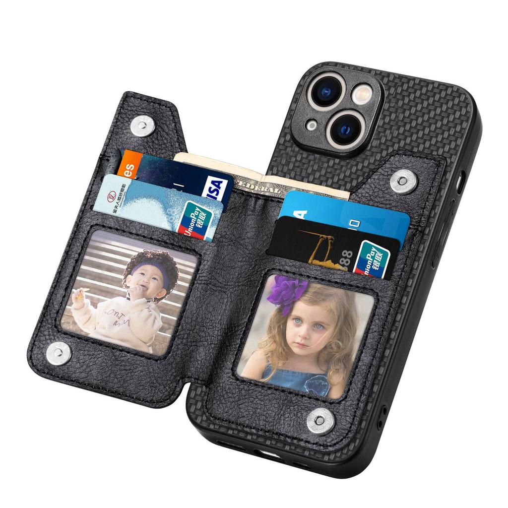 Multifunction Leather Case & Card Holder for Apple 16, Samsung, Redmi, Huawei